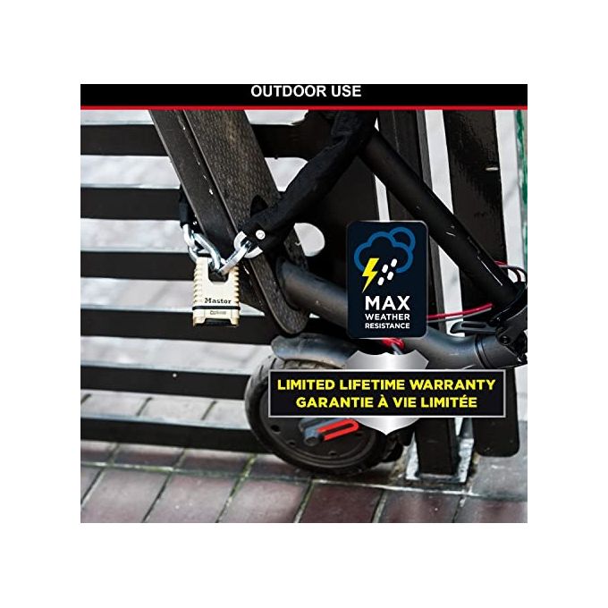 Master Lock M1177EURDCC Lucchetto a Combinazione Ottone Massiccio