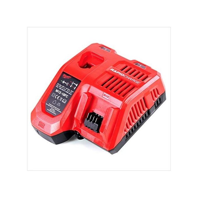 Milwaukee 4932451079 M12-18FC Caricabatterie Rapido Li-Ion 12V 18V compatibile M12 M14 M18