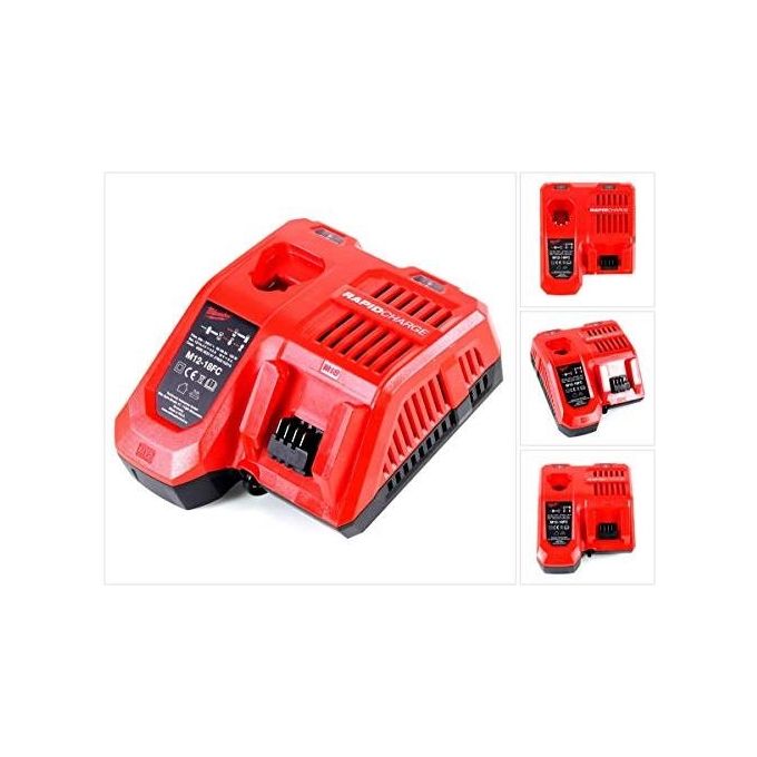Milwaukee 4932451079 M12-18FC Caricabatterie Rapido Li-Ion 12V 18V compatibile M12 M14 M18