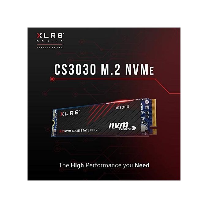 PNY M280CS3030-2TB-RB XLR8 CS3030 SSD Interno M.2 NVMe PCIe Gen3 2TB Lettura 3500 MB-s Scrittura 3000 MB-s 3D TLC