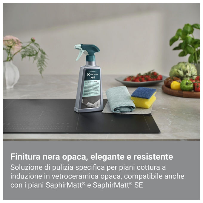 Electrolux M2HCMC01 Matt Care Detergente Spray Piano Cottura Vetroceramica SaphirMatt 500 ml colore Silver