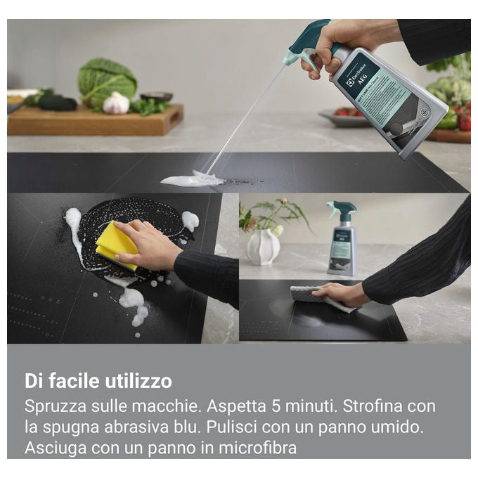Electrolux M2HCMC01 Matt Care Detergente Spray Piano Cottura Vetroceramica SaphirMatt 500 ml colore Silver