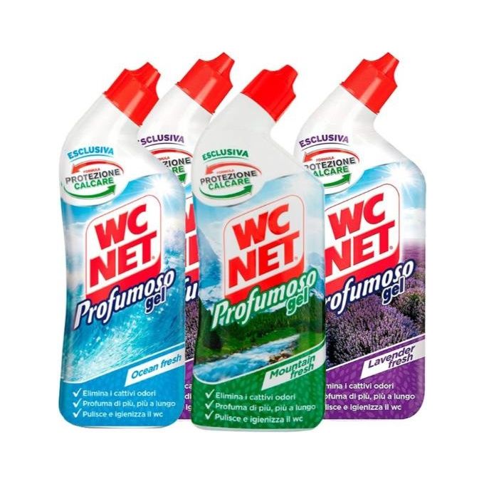 Wc Net 8003650012944 Profumoso Gel Detergente Bagno Anticalcare Igienizzante 700 ml colore Bianco e Verde