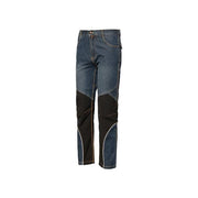 Issaline 8838B First Class Workwear Pantaloni lavoro jeans Stretch Extreme Blu con inserti neri colore Blu con inserti neri