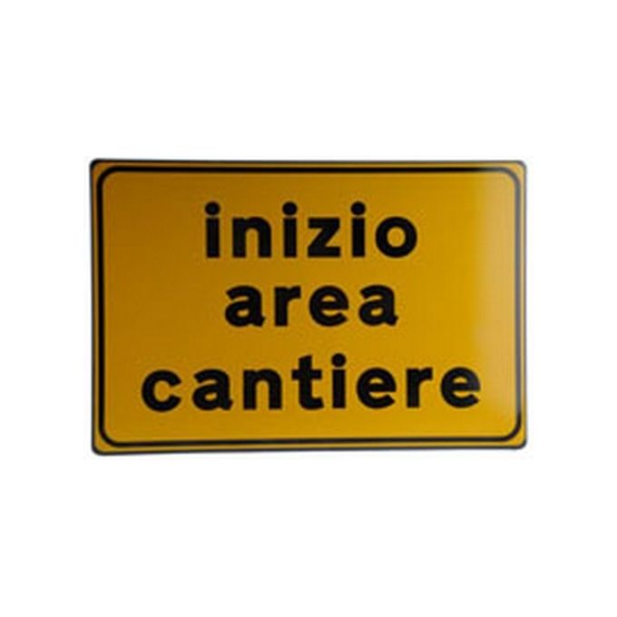 3G Cartello Stradale Inizio Area Cantiere 60X40
