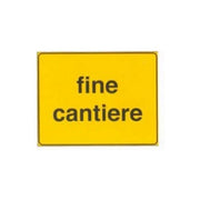 3G Cartello Stradale Fine Cantiere 60X40