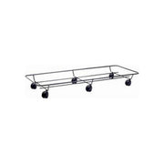 Portavaso Ruote Rettangolare Nero 75X33 METALLURGICA BUZZI