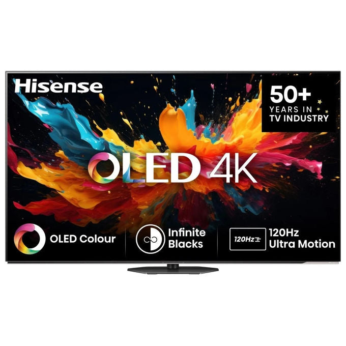 Hisense 65A85N Smart TV OLED 65'' 4K UHD 120Hz Dolby Vision IQ HDR10+ Dolby Atmos Game Mode PRO VIDAA colore Nero
