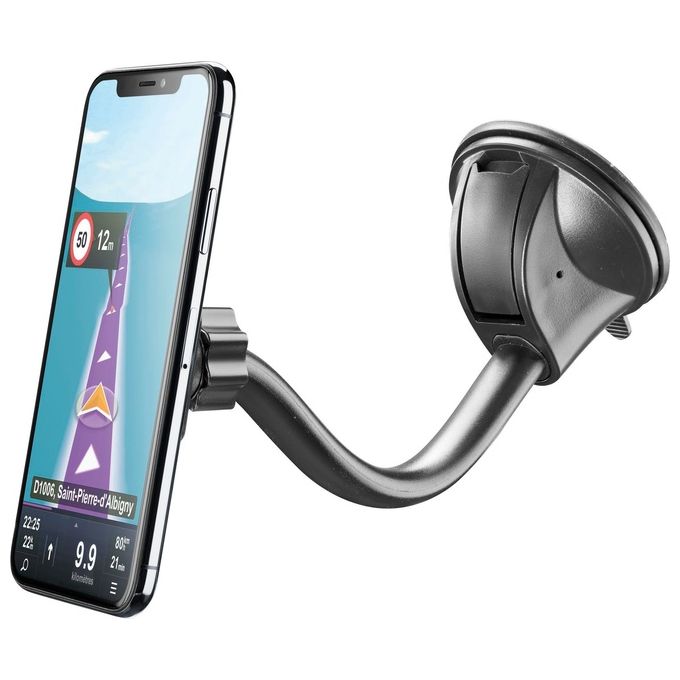 Cellular Line Touch Flexi Universal Supporto smartphone da auto magnetico con fissaggio a ventosa