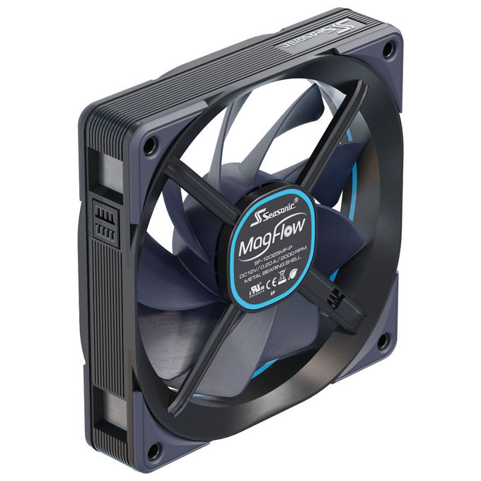Seasonic MAGFLOW-3 MagFlow 3-Fan Kit Ventilatore 120 mm 3 pezzi 2000 rpm Cuscinetto FDB colore Nero
