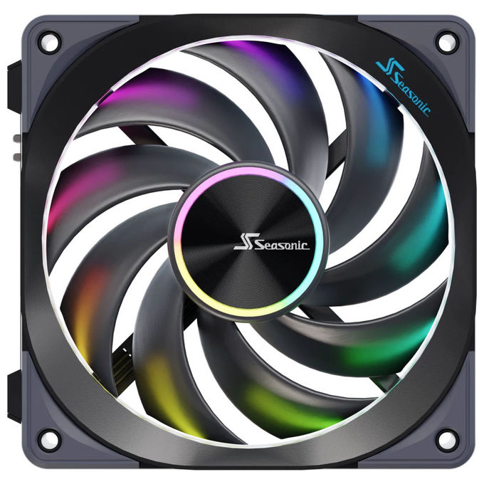 Seasonic MAGFLOW-ARGB-3 MagFlow ARGB Ventilatore 12 cm 2000 rpm 3 pz colore Nero