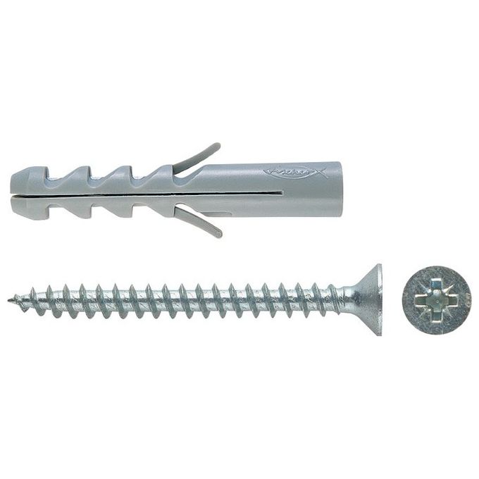 Tasselli S 6 V Con Vite (100 Pz.)