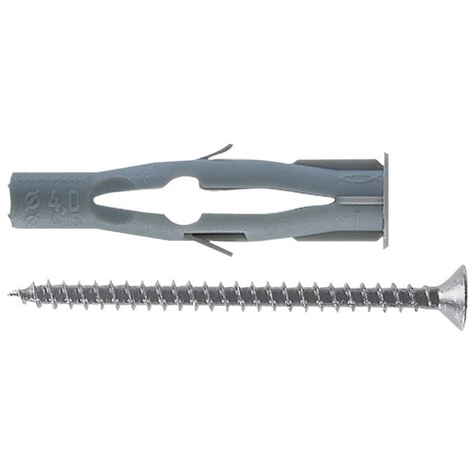 Tasselli Fu 6X45 V Con Vite (100 Pz.)