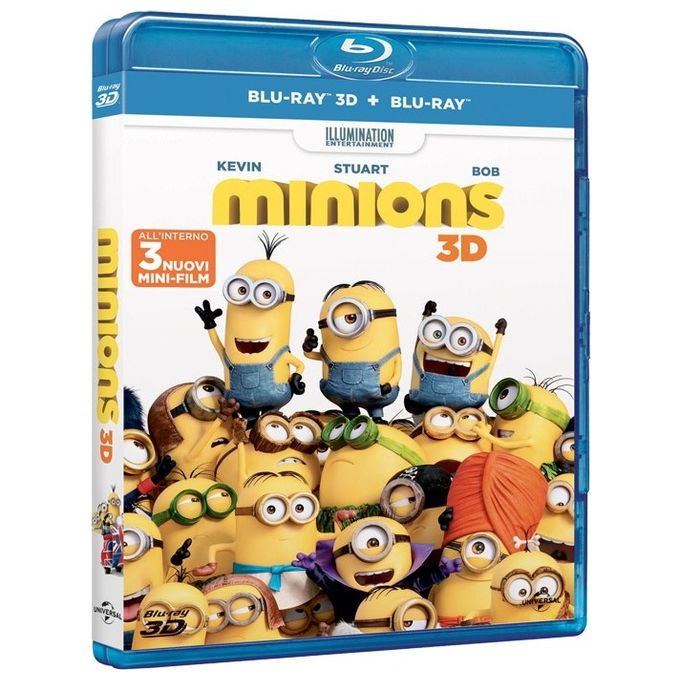 Universal Minions 3D Blu-Ray Film Collezione per Amanti dei Film d'Animazione in Alta Definizione