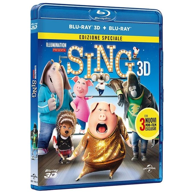 Universal Sing 3D Blu-Ray Film per un'Esperienza Cinematica Immersiva con Suoni e Colori Eccezionali