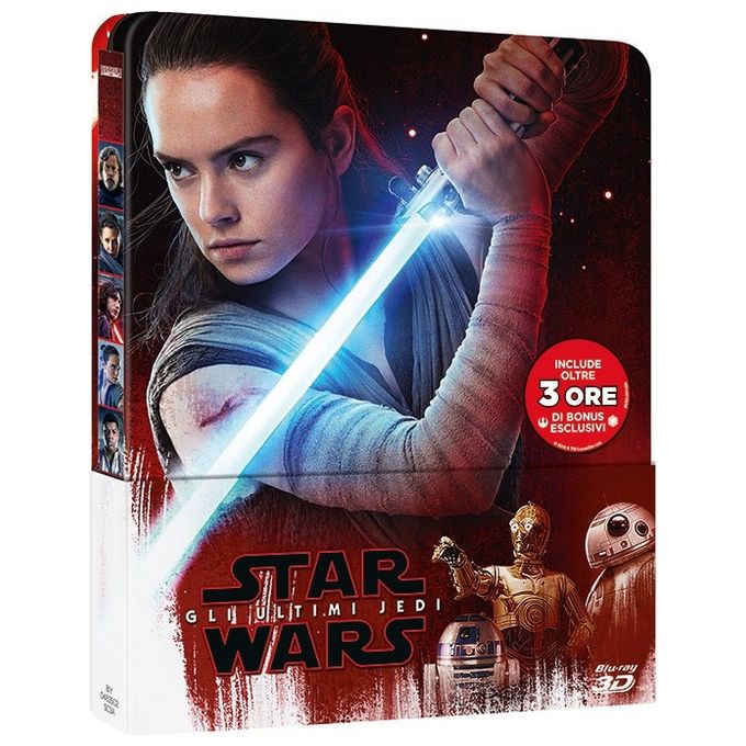 Star Wars: Gli Ultimi Jedi Steelbook 3D Blu-Ray