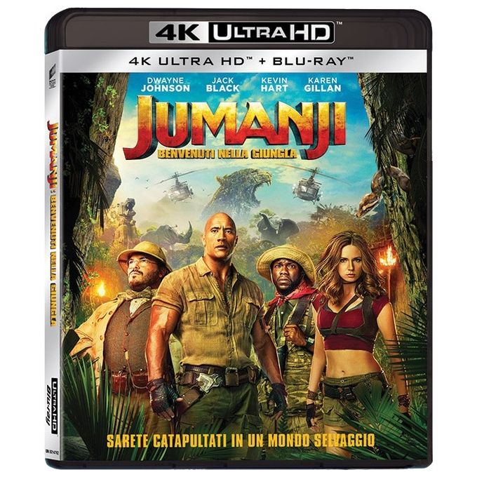 Jumanji: Benvenuti Nella Giungla 4K UHD  Blu-Ray