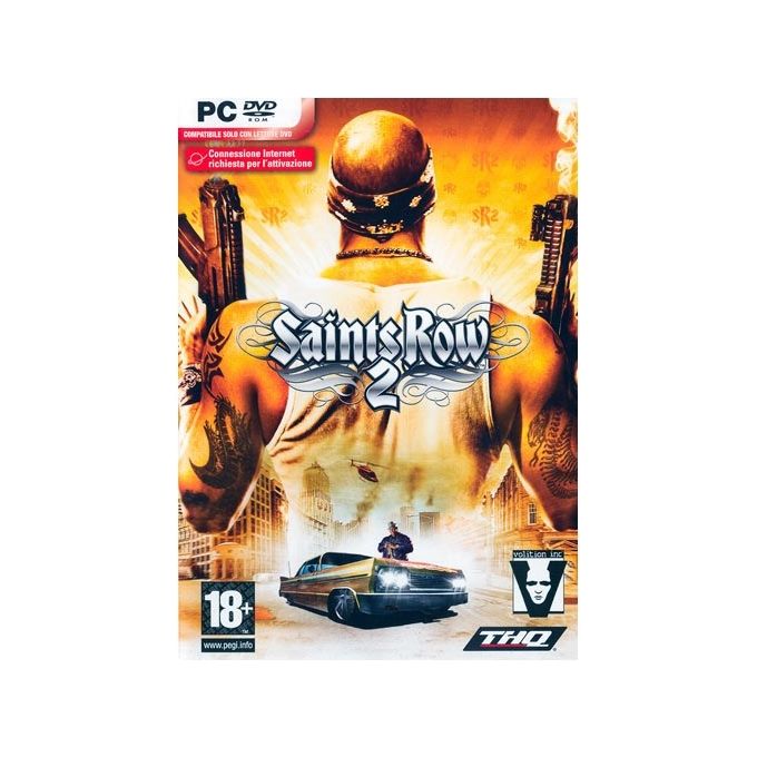 THQ Saints Row 2 Gioco per PC un'Avventura Open World Caratterizzata da Azione e Liberta di Gioco in un Ambiente Urbano Dinamico