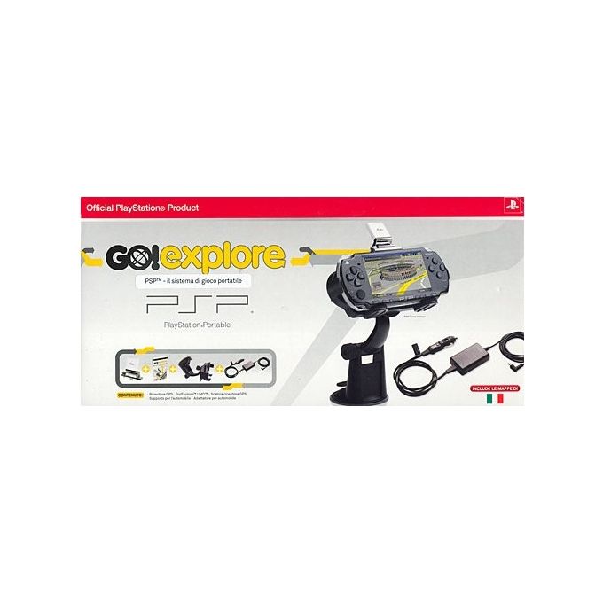 PSP Sony Go! Explore + Ricevitore Gps + Car Adapter Adattatore Auto