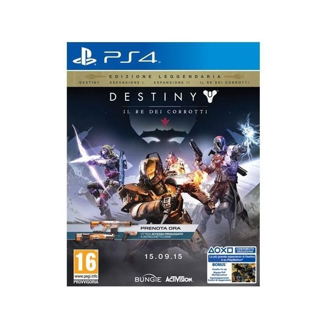 Destiny: Il Re Dei Corrotti Dayone Edition PS4 Playstation 4