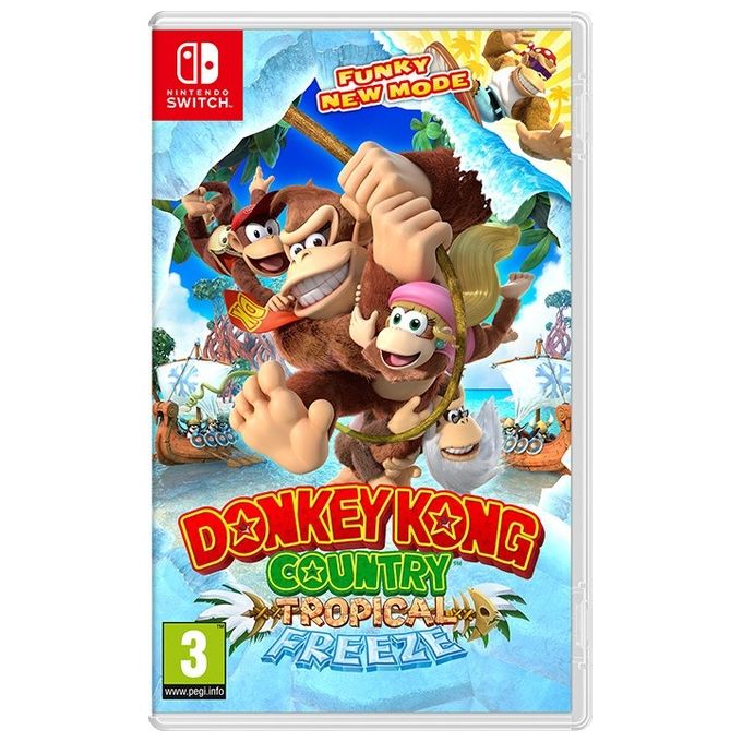 Nintendo Donkey Kong Country Tropical Freeze Gioco Nintendo Switch Platform Multiplayer 2 Giocatori PEGI 3