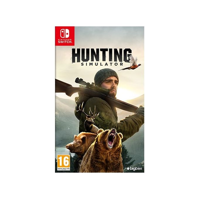 Bigben  SWITCHHUNTINGIT  Hunting Simulator per Nintendo Switch  Oltre 35 specie animali  12 zone di caccia  4 modalita' di gioco  colore Nero