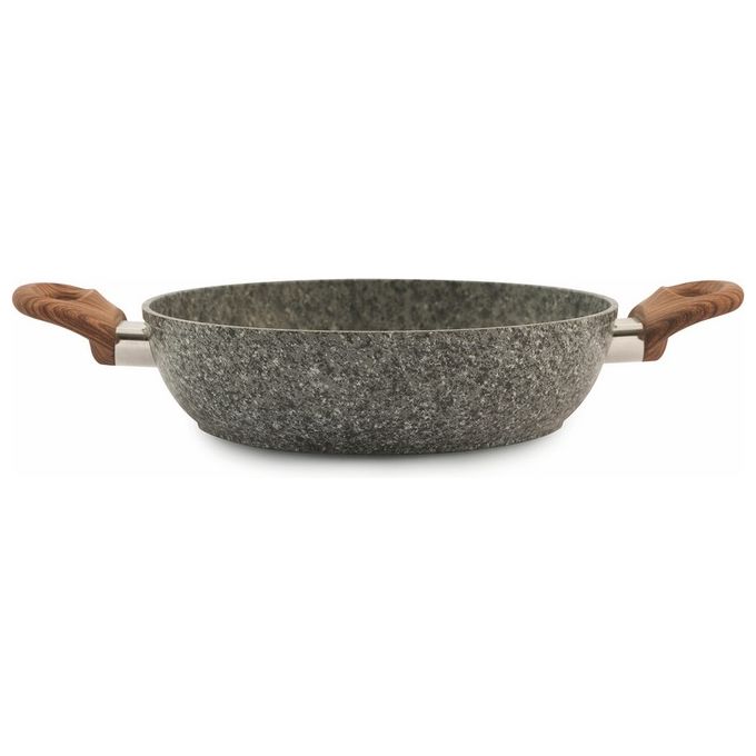 Galileo Carrara Tegame 24X6,5 Induzione Forgiato Granito Grigio