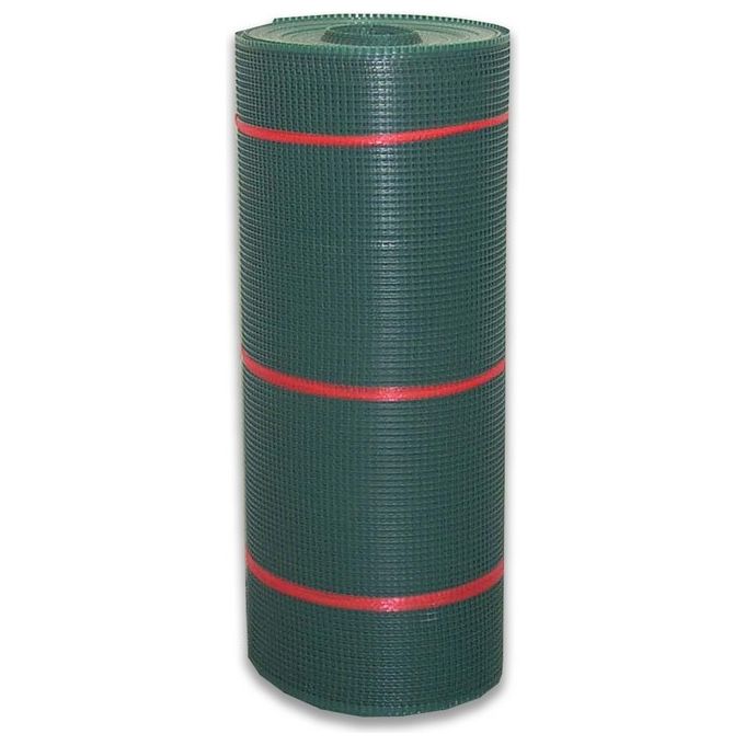 Tenax 62345508 Quadra 10 Rete Plastica HDPE maglia 10x10 mm 1x50 m anti-UV Made in Italy colore Verde