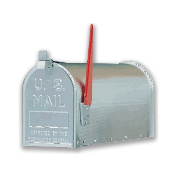 Alubox DAKOTA Topolino Cassetta Postale da Esterno Stile Americano Lamiera Zincata Formato Rivista con Bandierina colore Verde