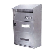 Alubox 64517 Serie Effe T EVO Cassetta Postale in Acciaio Inox con Tettuccio colore Argento