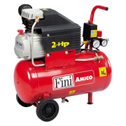 Fini Compressore Amico Lt 24 2 HP Ideale per Fai da Te e Progetti di Giardinaggio Elevata Prestazione e Affidabilita' per Gli Utenti
