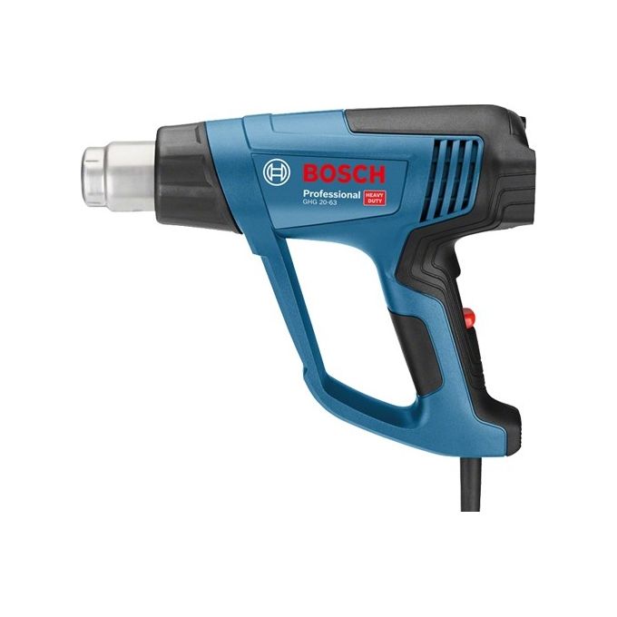 Bosch 06012A6200 GHG 20-63 Termosoffiatore 2000 W temperatura fino a 630°C 2 livelli flusso aria regolazione digitale colore Blu