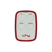 WHY EVO 4791012 Radiocomando Multifrequenza 4 Tasti Rolling Code 300 868 MHz Autoapprendente colore Rosso