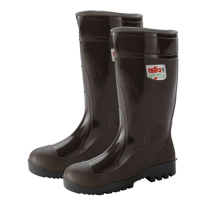 Issaline 06315R09046 ISSAGUM Stivali di Sicurezza Gomma Nitrilica Unisex Uso Industriale EN ISO 20347 Taglia 46 colore Marrone