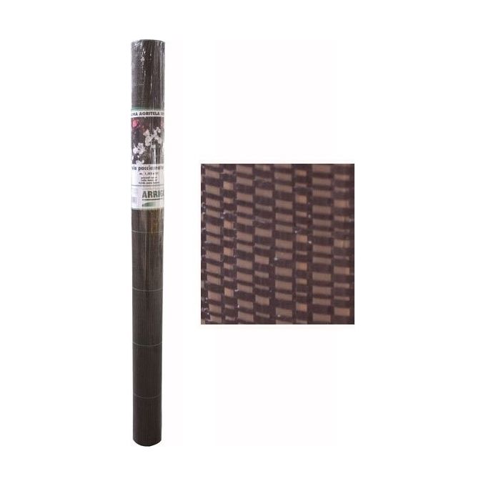 Arrigoni 1 Telo Pacciamatura in Polipropilene Tessuto Quadrettato 90 gr-mq Larghezza 210 cm Lunghezza 20 m colore Marrone