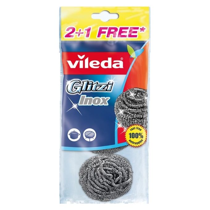 Vileda Spugna SpiRal e Inox 2+1 Pz 151105