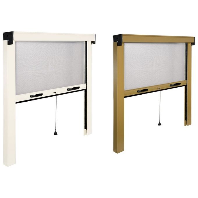 IRS ZV06108017062 Zanzariera Avvolgibile a Molla Verticale in Alluminio con Cassonetto da 40 mm Riducibile in Larghezza e Altezza colore Bronzo