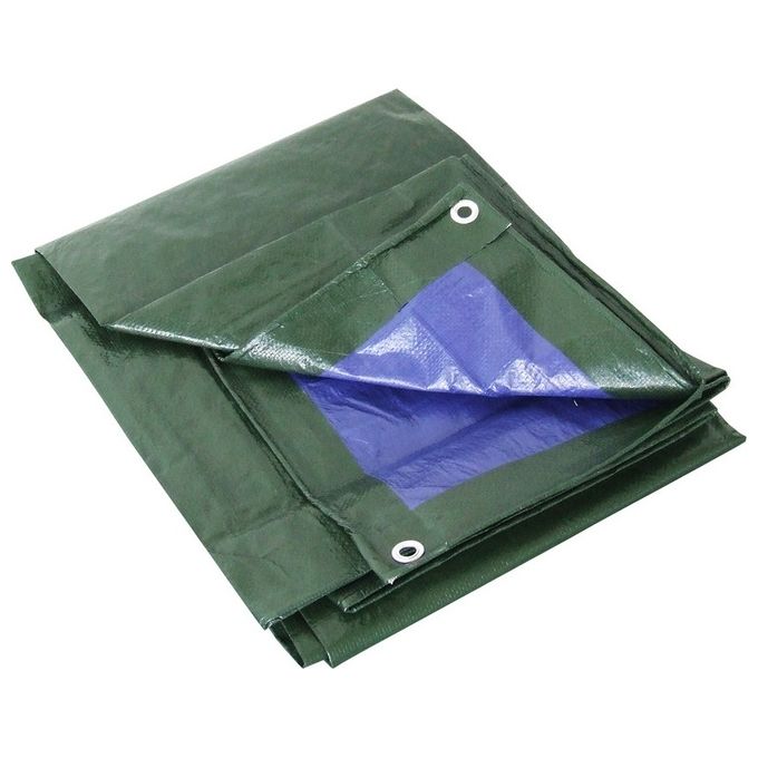 Prestige Telone PVC Rinforzato con Occhielli 8x10 m Impermeabile Antistrappo Doppia Laminazione 100 gr-mq colore Verde