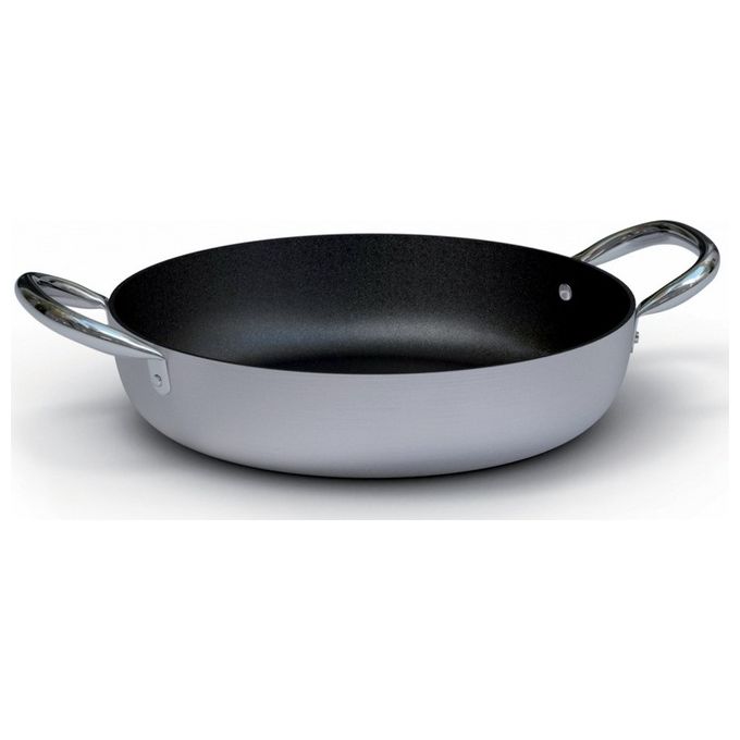 Ballarini 2008.50 Serie 2000 Tegame Professionale 2 Manici Alluminio Antiaderente Kerastone 50 cm colore Nero
