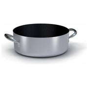 Ballarini 2016.45 Serie 2000 Casseruola bassa antiaderente 45 cm 2 maniglie in acciaio inox rinforzato per cottura professionale colore Nero