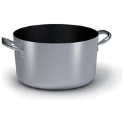 Ballarini 2018.24 Linea 2000 Casseruola Media Antiaderente 2 Manici 24 cm 5,5 L Forno fino a 250°C colore Alluminio