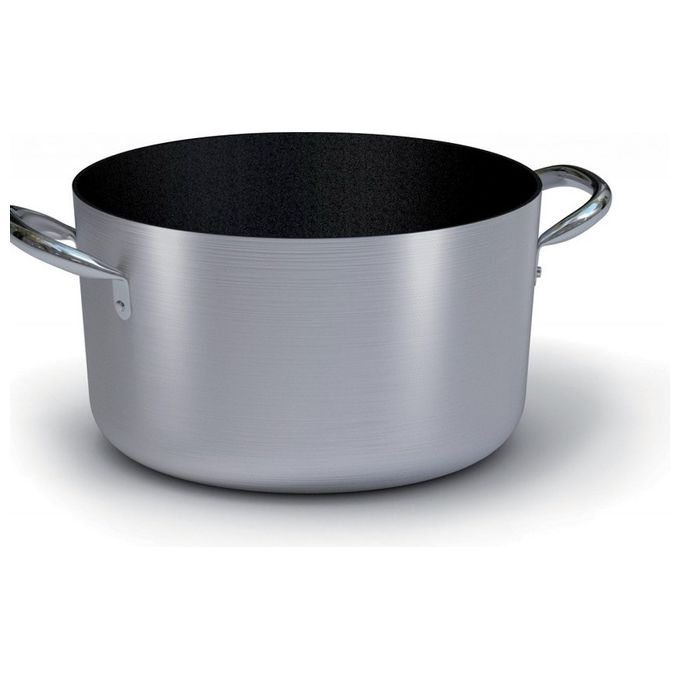 Ballarini 513628 Serie 2000 Casseruola Media 2 Manici in Acciaio Inox Rivestimento Antiaderente Kerastone Profi 28 cm colore Nero