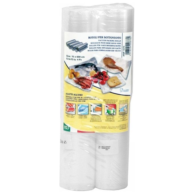 Magic Vac Rotoli Sottovuoto 15cm x 6Mt 4 Pezzi