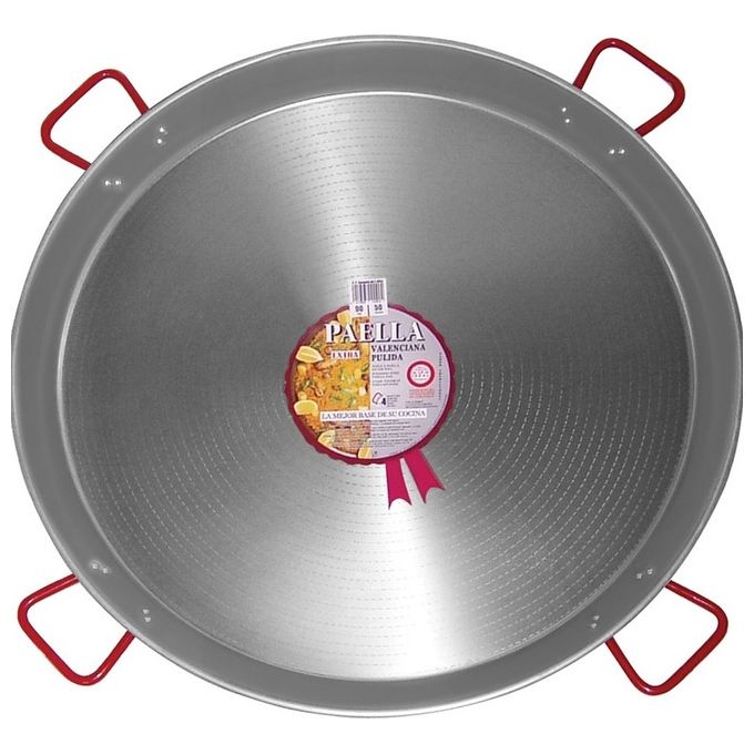 GARCIMA 071052 LA IDEAL Paellera in Ferro Spazzolato Diametro 90 cm colore Grigio