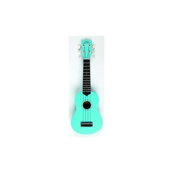 Eko Ukulele Soprano in Laminato Blu con Borsa Morbida Accordatore a Fiato e Muta Corde di Ricambio