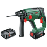 Bosch 0 603 9D6 003 Universal Hammer Martello Perforatore SDS-plus 18 V 2 J 2 batterie 2,5 Ah colore Nero Verde