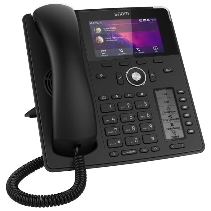 Snom 00004599 D785N Telefono IP con Display TFT 4.3'' 12 Linee 2 Porte Gigabit Ethernet PoE Supporto Modulo Espansione colore Nero