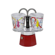 Bialetti 0001407-MR Mini Express Caffettiera in Alluminio Compatibile Induzione con Piastra Riscaldante per 2 Tazze colore Assortito