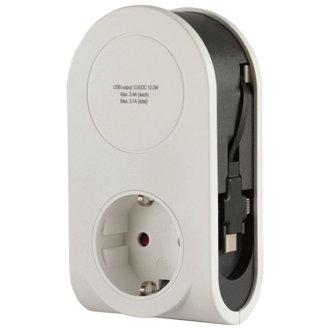 Rev Usb Caricatore Flex 3in1 0.8mt  1x Presa