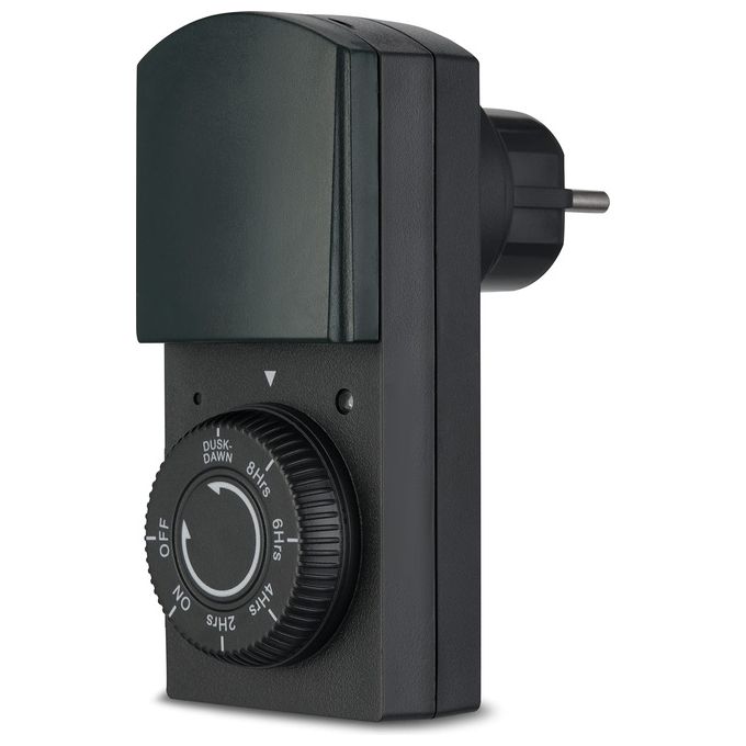 Rev Presa Temporizzata IP44 Nero-Verde